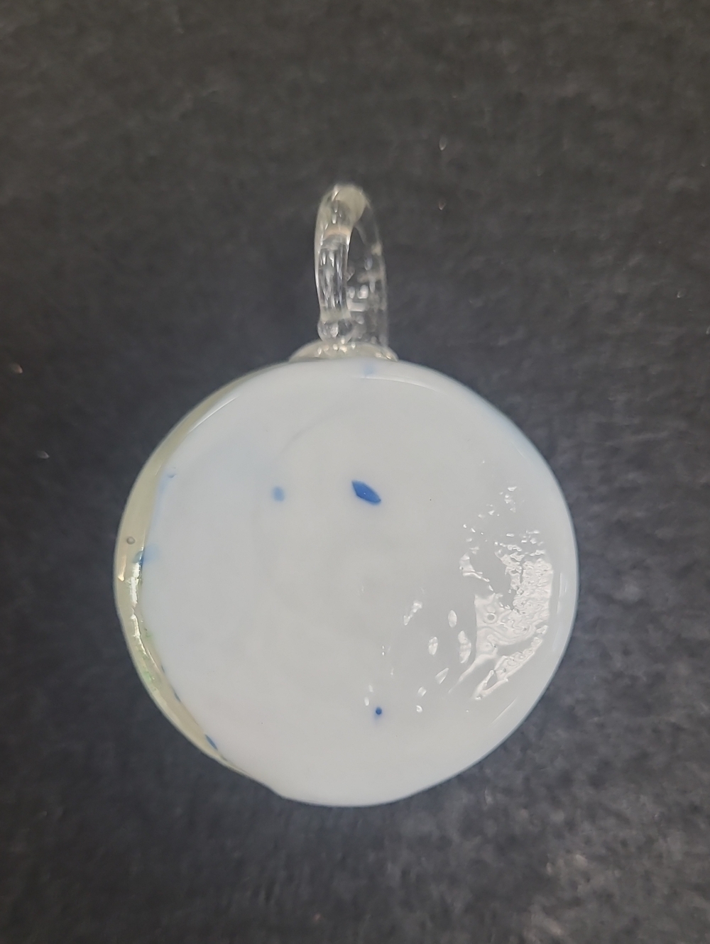 Blue Glass Flower Pendant - Picture 2 of 4